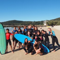 Surfing At Noosa Main Beach Lexis Juniors Students Surfing At Noosa Main Beach