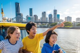 Lexis Juniors Students On A City Cat Ferry In Brisbane