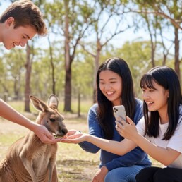 Lexis Juniors Foundation Brisbane Lone Pine Lexis Juniors Foundation Program Students At Lone Pine Koala Sanctuary In Brisbane