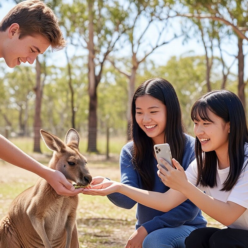 Lexis Juniors Foundation Brisbane Lone Pine Lexis Juniors Foundation Program Students At Lone Pine Koala Sanctuary In Brisbane