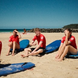 Lexis Juniors Students Learning To Surf